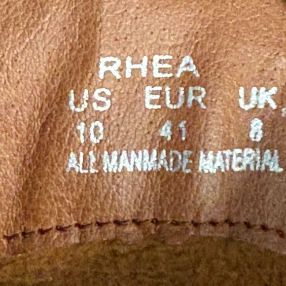 JustFab Brown/Orange Western Girl Boots Size 10 - Picture 8 of 8